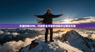 天涯科技VPN，打造安全可靠的远程办公解决方案