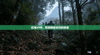 杭电VPN，校园网络访问的桥梁
