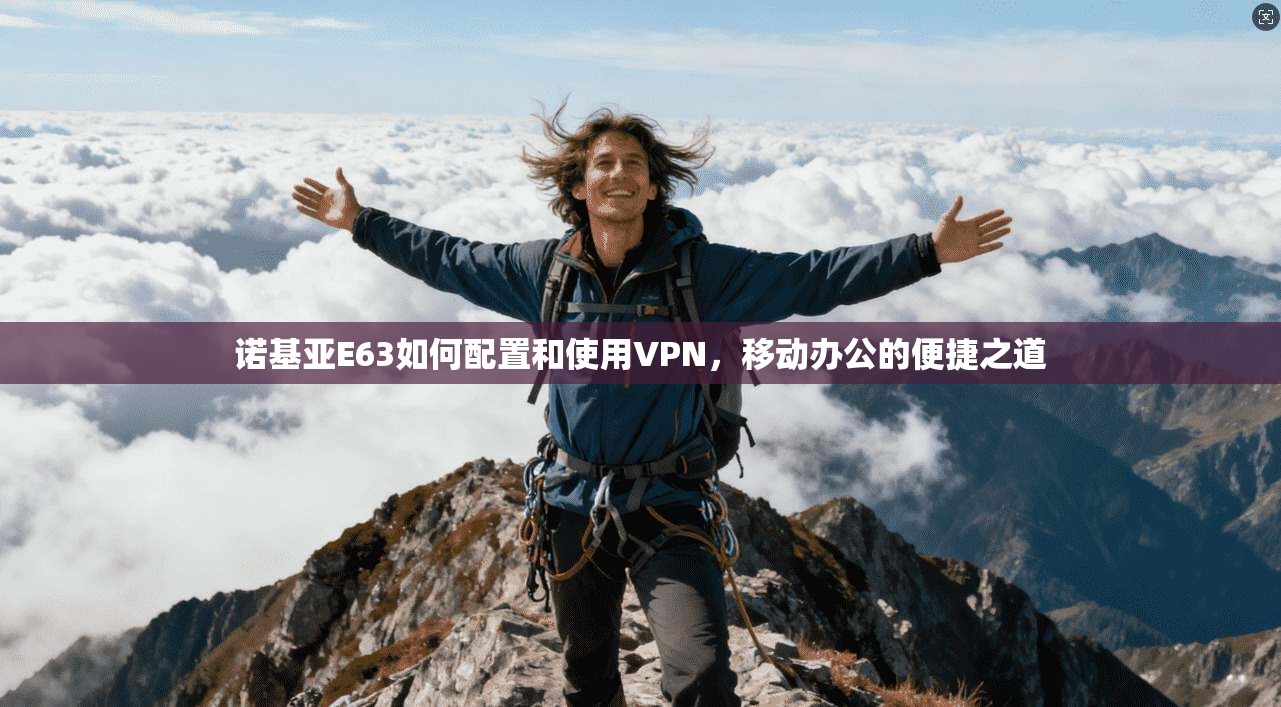 诺基亚E63如何配置和使用VPN,移动办公的便捷之道 诺基亚E63如何配置和使用VPN,移动办公的便捷之道
