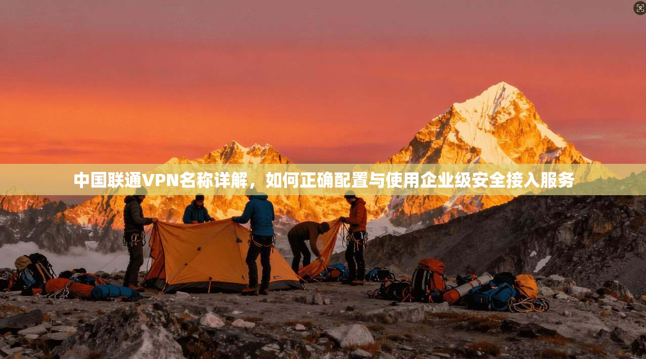 中国联通VPN名称详解，如何正确配置与使用企业级安全接入服务