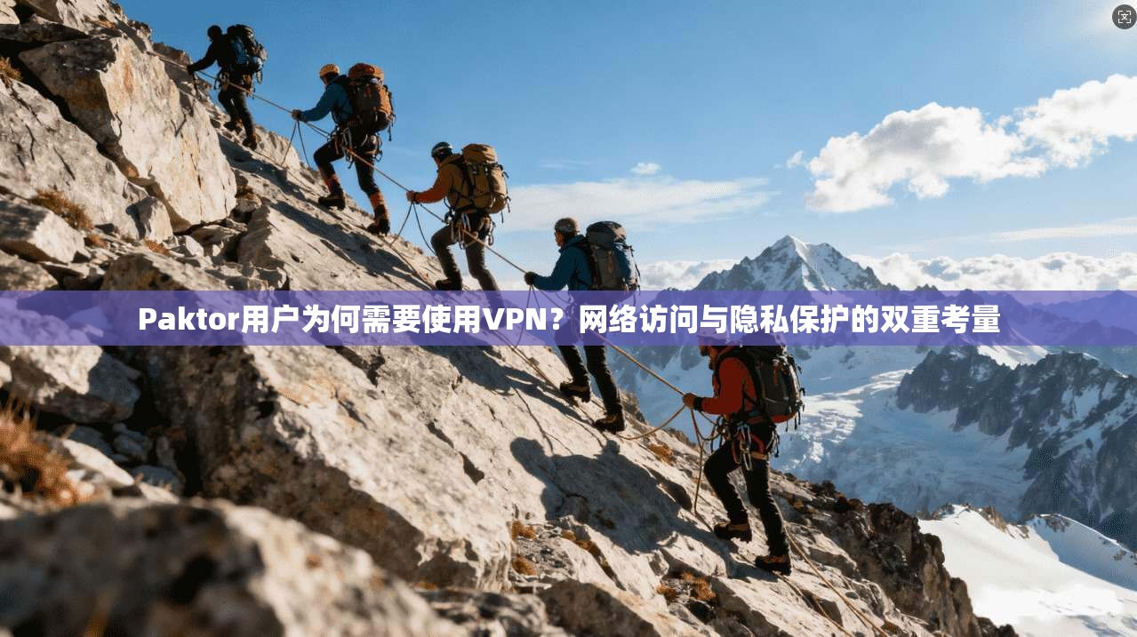 Paktor用户为何需要使用VPN?网络访问与隐私保护的双重考量 Paktor用户为何需要使用VPN?网络访问与隐私保护的双重考量