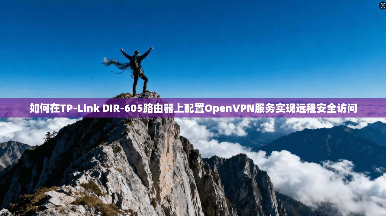 如何在TP-Link DIR-605路由器上配置OpenVPN服务实现远程安全访问