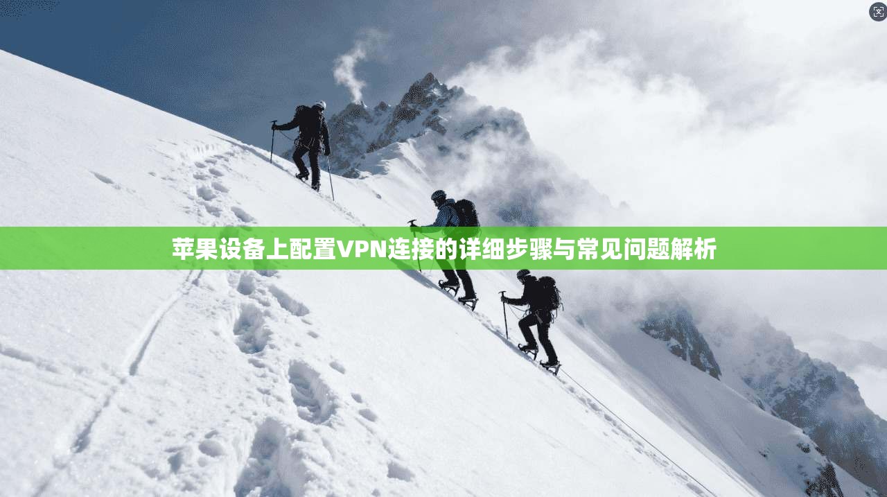苹果设备上配置VPN连接的详细步骤与常见问题解析 苹果设备上配置VPN连接的详细步骤与常见问题解析