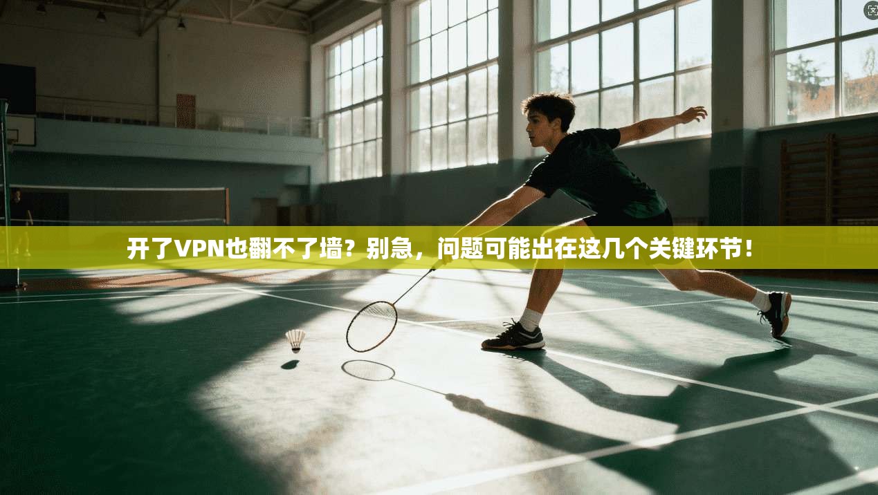 开了VPN也翻不了墙?别急,问题可能出在这几个关键环节! 开了VPN也翻不了墙?别急,问题可能出在这几个关键环节!