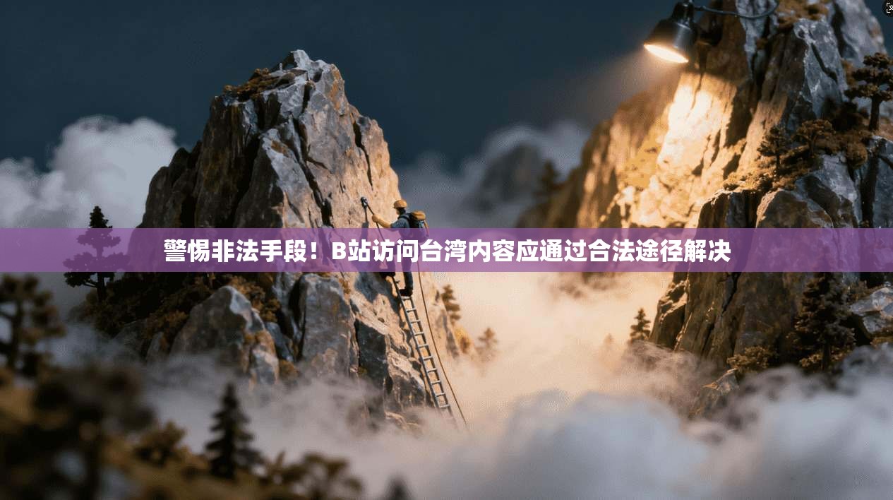 警惕非法手段！B站访问台湾内容应通过合法途径解决